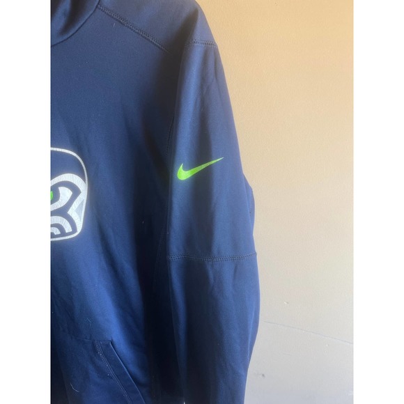 Seattle Seahawks Nike Therma-Fit Hoodie - Mens Small - Picture 3 of 5